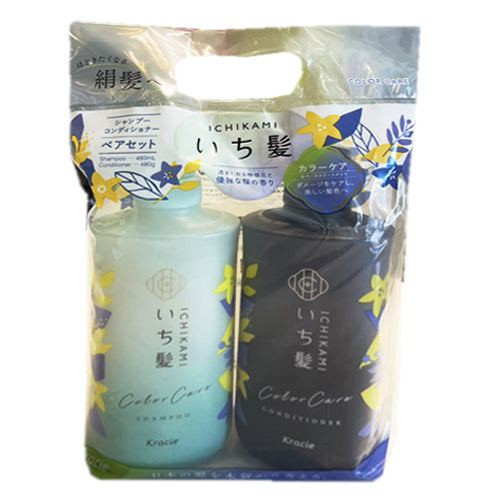 ICHIKAMI Color Care & Base Treatment In Shampoo & Conditioner 480ml x 2