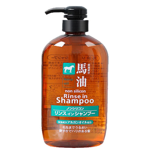 Kumano Horse Oil Rinse in Shampoo Non Silicon 600ml