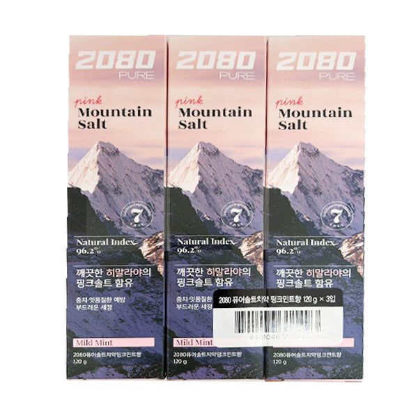 2080 Pink Mountain Salt Tooth Paste (Mild Mint)  3*120g