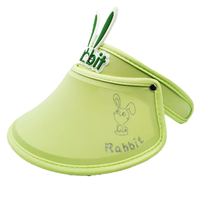 Kids Sun Protection Hat-Green Rabbit