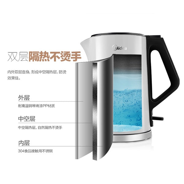 Midea Double Wall Cooltouch Electric Kettle 1.5L