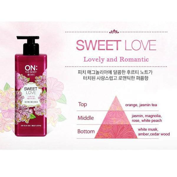 LG-ON THE BODY Perfume Sweet Love Body Wash 865ml