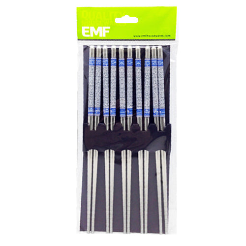EMF Hollow Stainless Steel Chopsticks 5 pairs