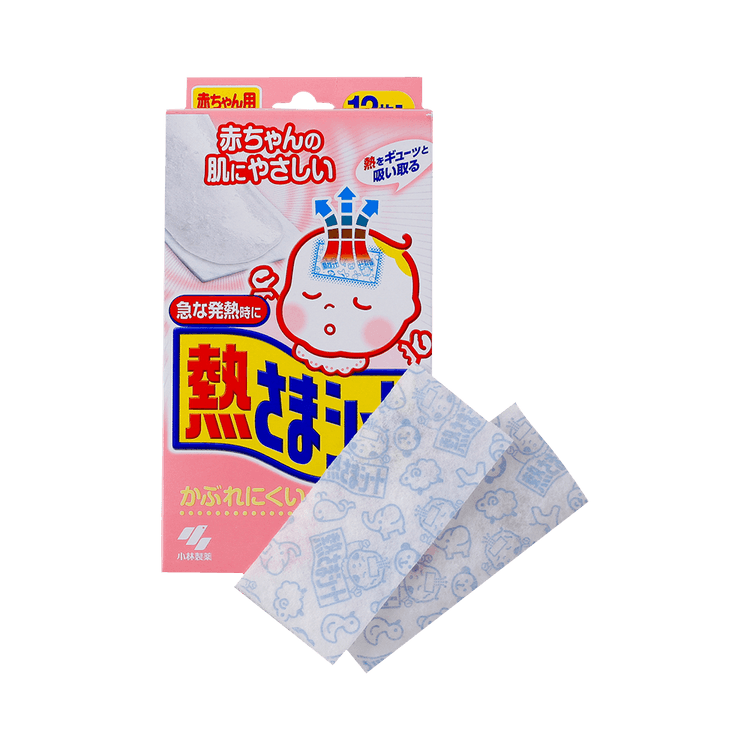 KOBAYASHI Cooling Gel Sheet for Infants 0~2 age (12pcs/pack)