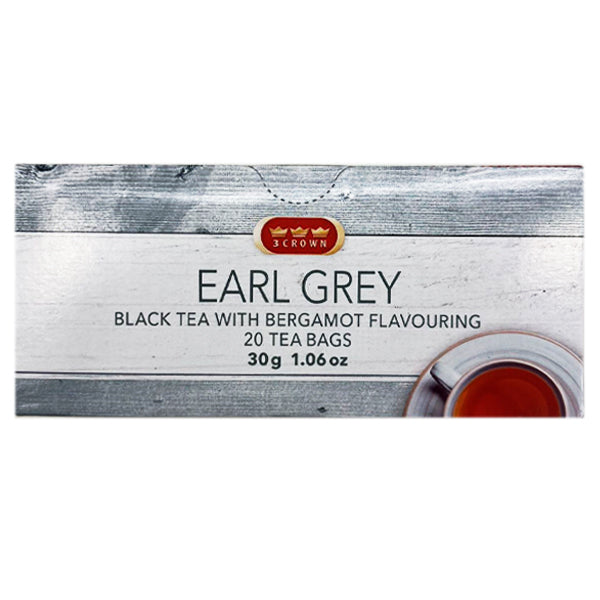 3 Crown Earl Grey Tea-Black Tea with Bergamot Flavouring 20 Tea bags