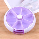 Medicine Dispenser Box Weekly Rotating Pill Case Splitter Storage Medicine 7 Lattices Pill Container