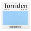 Dive In, Low Molecular Hyaluronic Acid Multi Pad, 80 Sheets, 5.41 fl oz (160 ml)