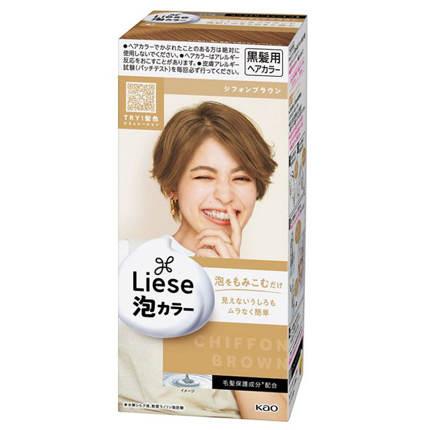 Kao Liese Bubble Hair Dye-Chiffon Brown