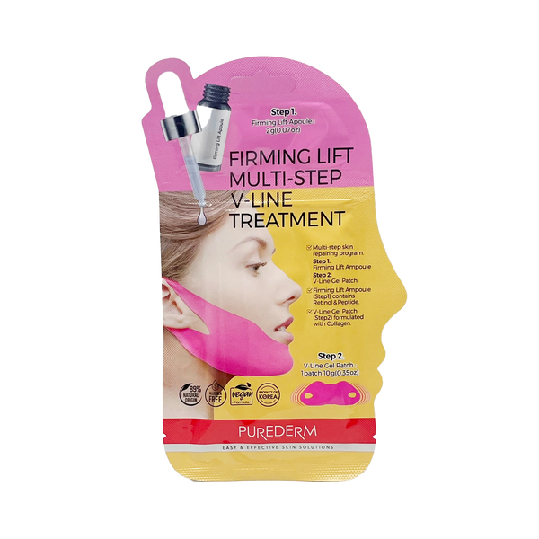 Purederm firming lift multi step v line treatment