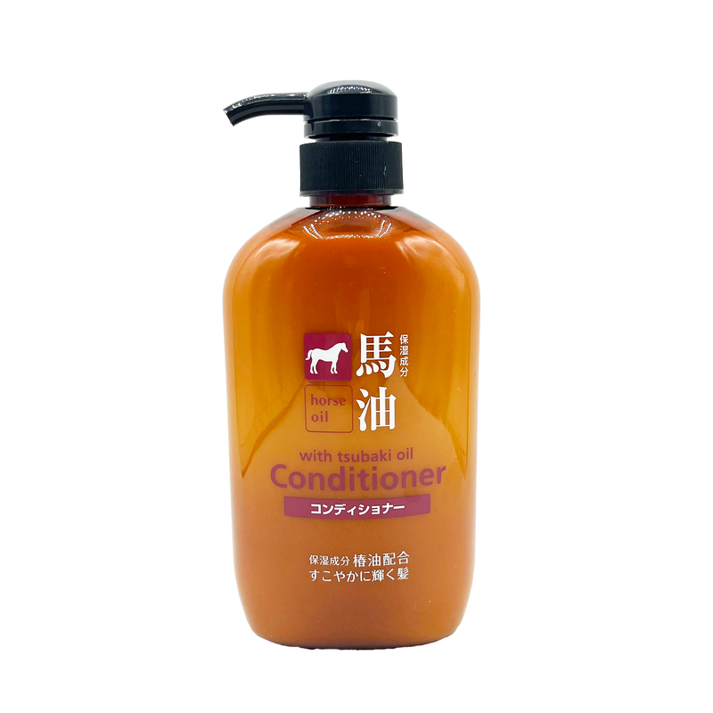 KUMANOYUSHI Horse Oil Non Silicon Shampoo/Hair Conditioner With Tsubaki Oil 600ml