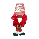 Chrismas style Poney Holder Hair Scrunchie Velvet With Glitter