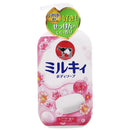 日本cow牛乳石碱玫瑰花香泡沫沐浴露550ml