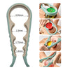 Jar Opener 5 in 1 Multi Function Can Opener Bottle Opener Kit with Silicone Handle