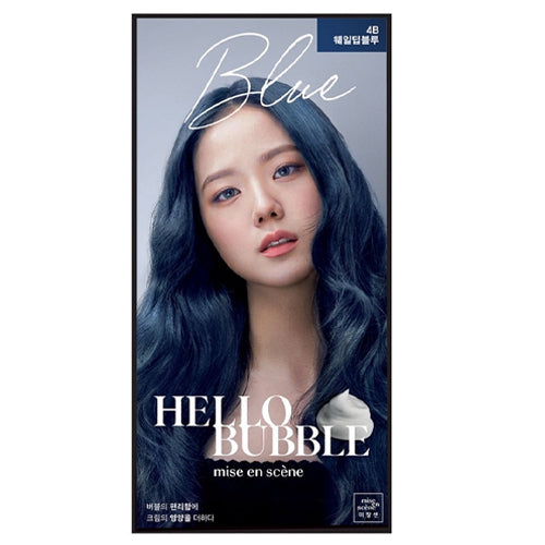 Mise En Scene Hello Bubble Hair Foam-Whale Deep Blue 4B