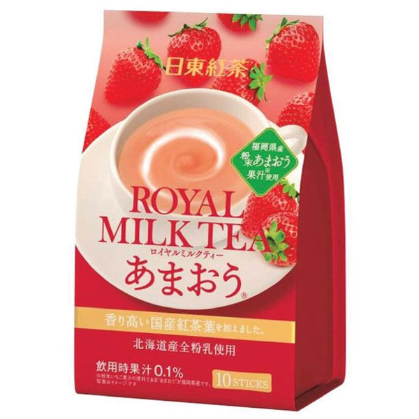 Nitto Royal Milk Tea Strawberry Milk Tea Mix 10 Sticks