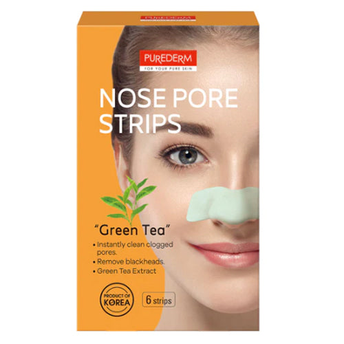 PUREDERM Nose Pore 6 Strips Green Tea