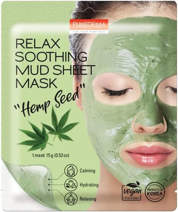 PUREDERM Skin Mud Sheet Mask 15g 3 options
