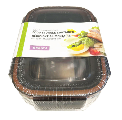 Rectangle Stainless Steel Food Storage Container 1000ml