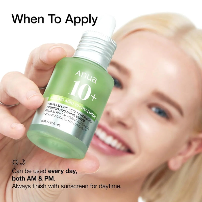 ANUA Azelaic Acid 10 Hyaluron Redness Soothing Serum 30ml