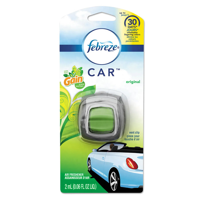 Febreze Car Air Freshener Vent Clip with Gain Scent-Original 2ml