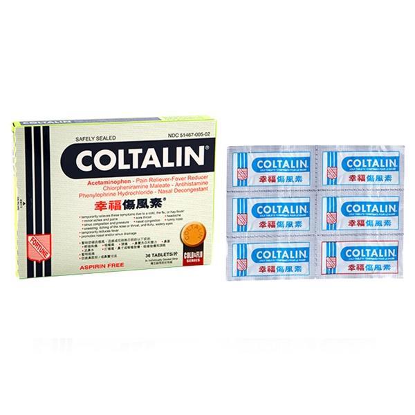 Coltalin 24 Tablets 幸福傷風素