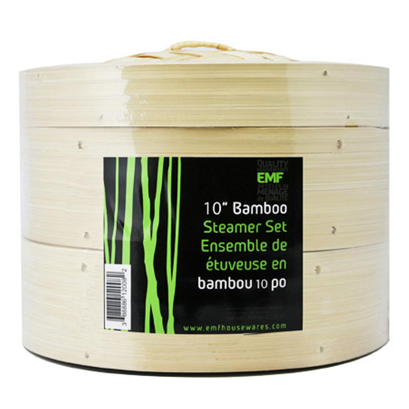 10" Bamboo Steamer Set