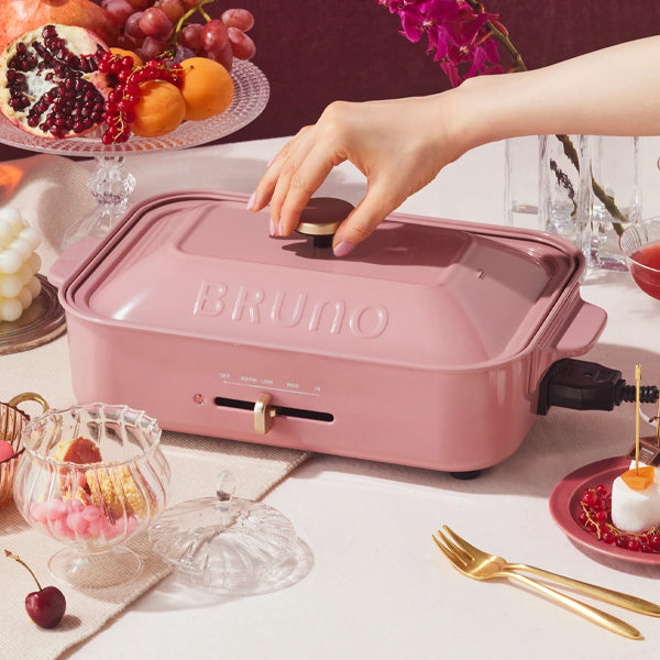 [BOE021] Bruno Multifunctional Electric Compact Hot Plate-Pink