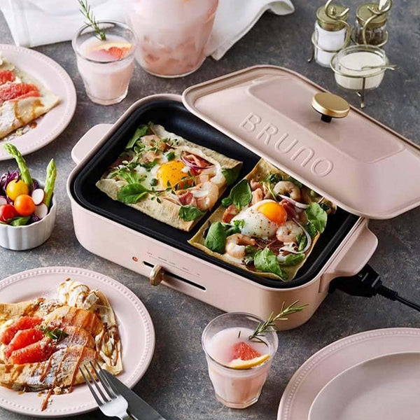 [BOE021] Bruno Multifunctional Electric Compact Hot Plate-Pink