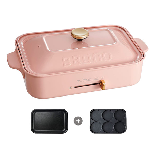[BOE021] Bruno Multifunctional Electric Compact Hot Plate-Pink