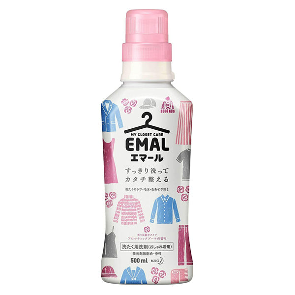 Kao EMAL Wool and Silk Delicate Laundry Detergent-Aromatic Bouquet Fragrance 500 ml