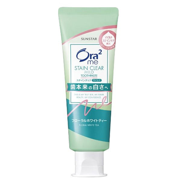 皓乐齿牙膏ora2牙膏美白防口臭-茶花香 130g
