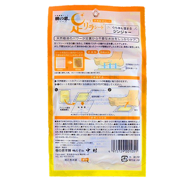 ASHIRIRA Foot Relax Sheet - Ginger 2pcs