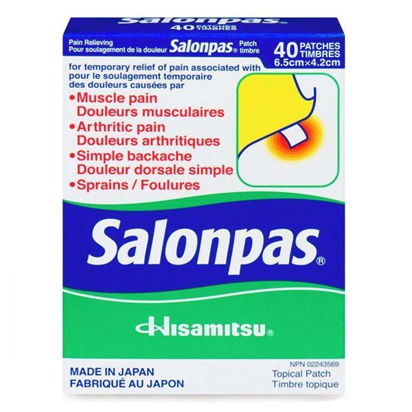 SALONPAS Pain Relieving Patches 40 Patches