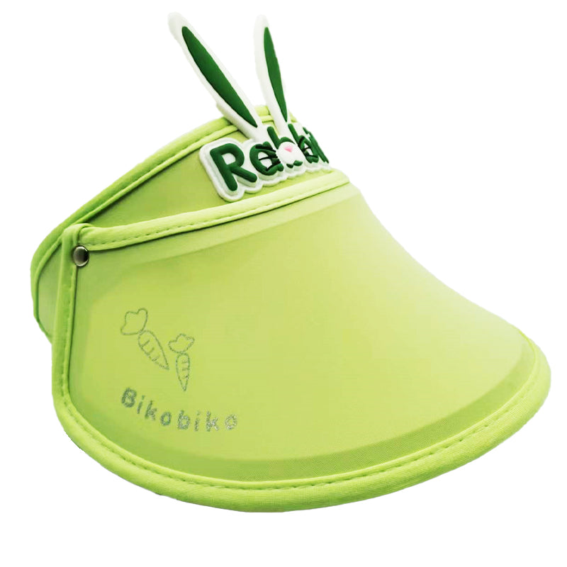Kids Sun Protection Hat-Green Rabbit