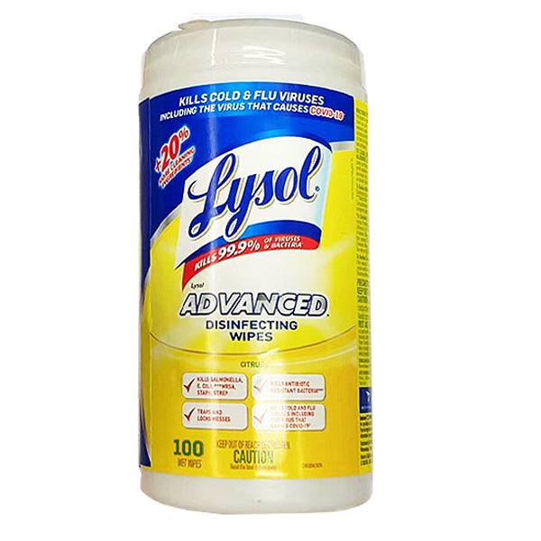 LYSOL Disinfect Wipes-Citrus 100wipes