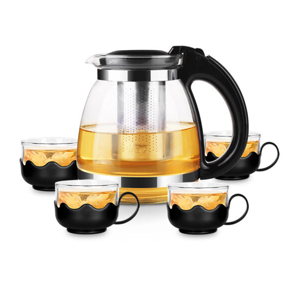 Lilac Glass Teapot Set 700ml+150ml