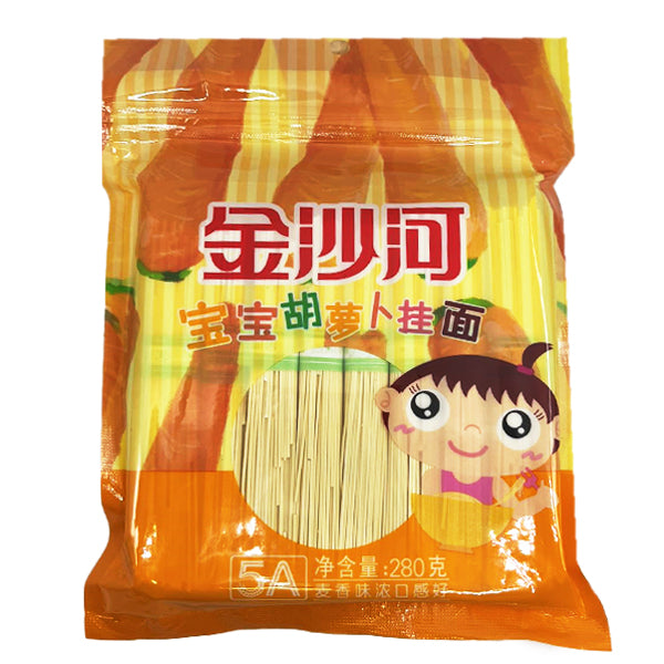 Jinshahe Baby Noodle-Salt-Free Carrot Dried Noodle 280g