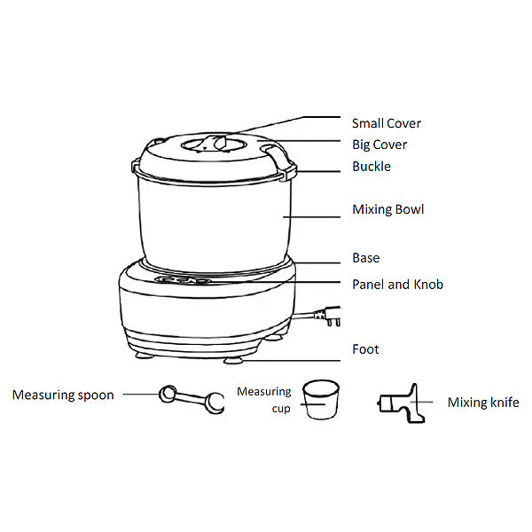 Bear Electric Dough Mixer Maker (HMJ-A35Q2) 3.5L