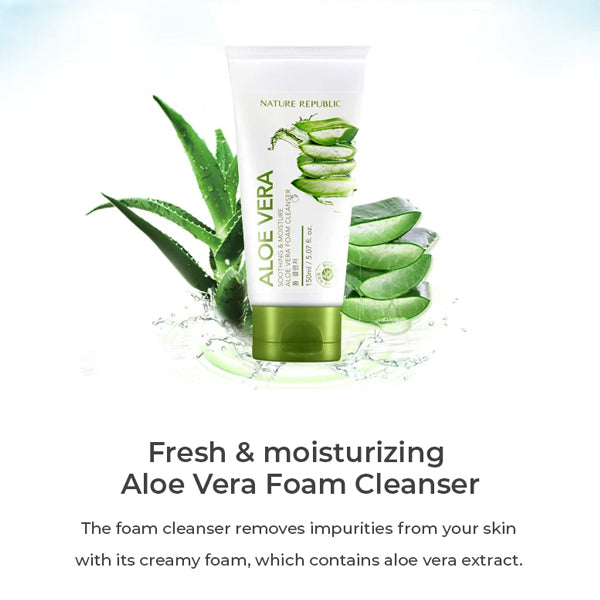 NATURE REPUBLIC - Soothing & Moisture Aloe Vera Cleansing Gel Cream 150ML