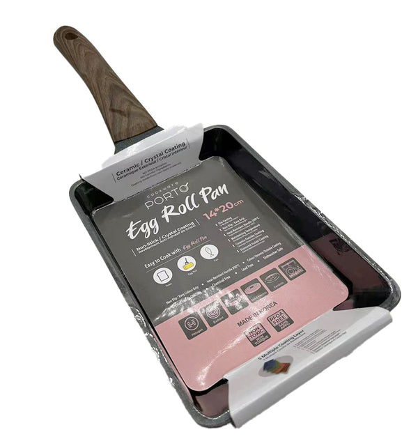 Porto Non-stick Crystal Coating Egg Roll Pan 14*20cm