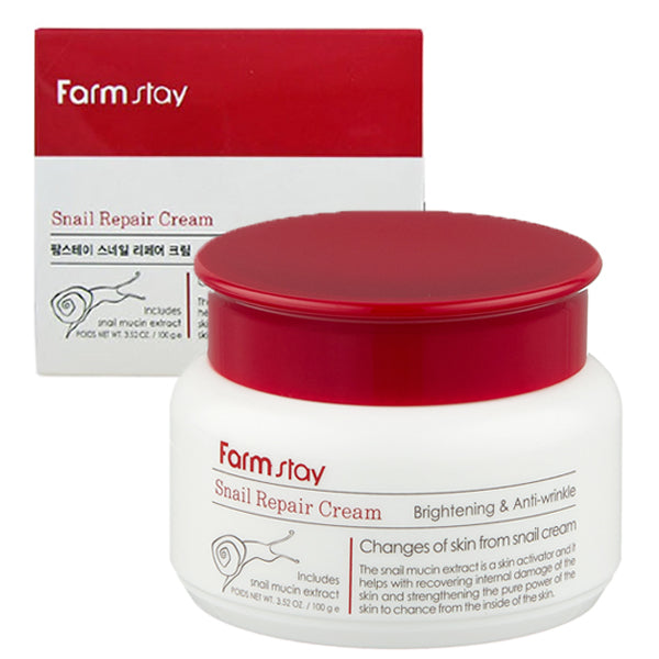 Farmstay Snail Repair Cream-Whitening & Anti-Wrinkle 100g