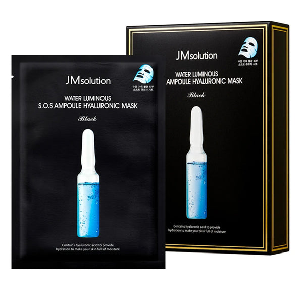 JM Solution Water Luminous S.O.S Ampoule Hyaluronic Mask 10Pcs