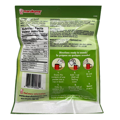 Marukome Instant Miso Soup-Green Onion 3packs