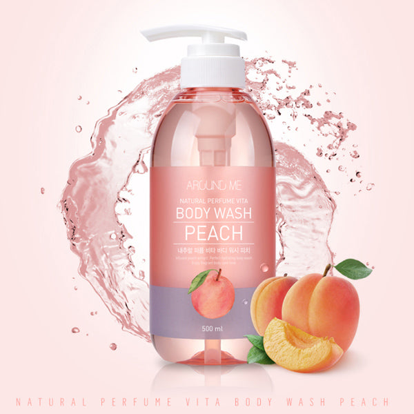 AROUND ME Perfume Vita Peach Body Wash 500ml