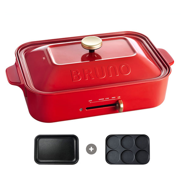 [BOE021] Bruno Multifunctional Electric Compact Hot Plate-Red