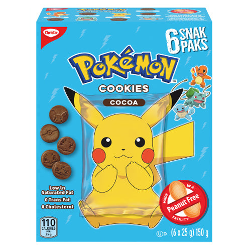 CHRISTIE Pokemon Cocoa Cookies 6X25g