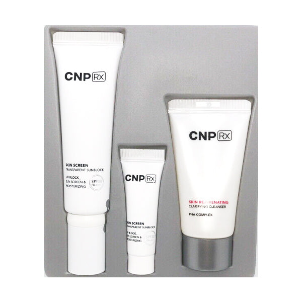 CNP RX Skin Screen Transparent Sunblock Special Set(3pcs)