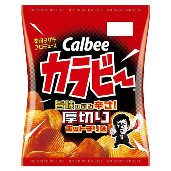 Calbee Thick Sliced Hot Chili Flavour Potato Chips 55g