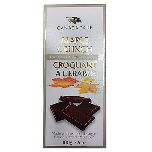 Canada True Maple Crunch Dark Chocolate 100g