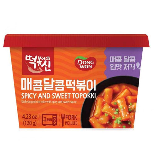 DongWon Spicy and Sweet Topokki Cup 120g